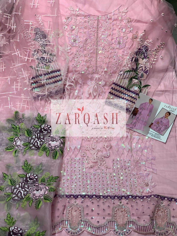 Z 2099 Zarqash Butterfly Net Embroidery Pakistani Suits Wholesale Suppliers In India
